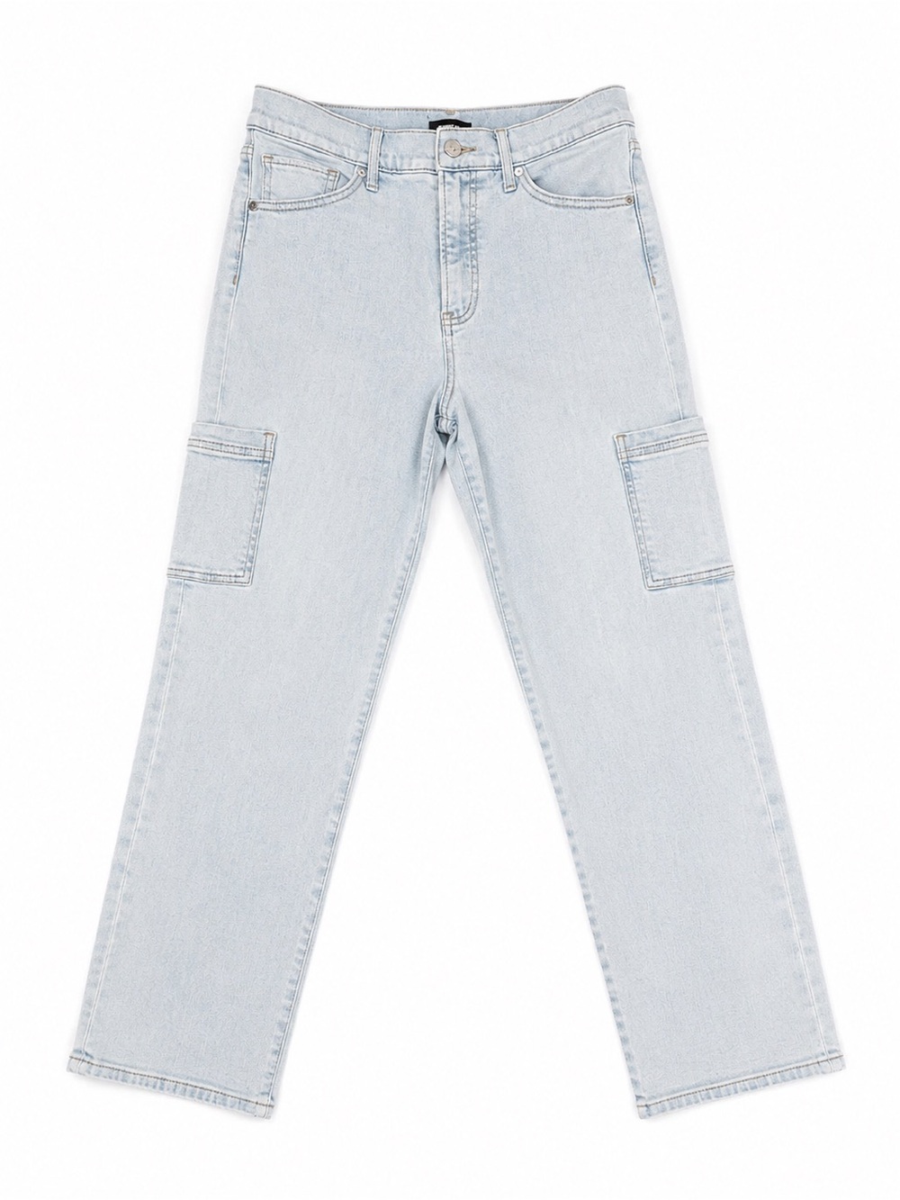 Express High Rise Straight Ankle Cargo Jeans Light Wash | Women’s 4 Regular